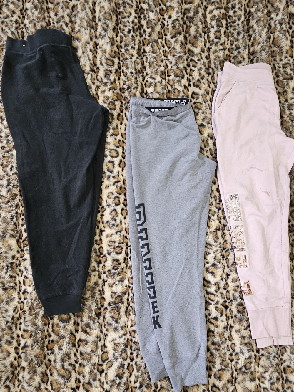 PINK Victoria's Secret Light Pink Logo Joggers